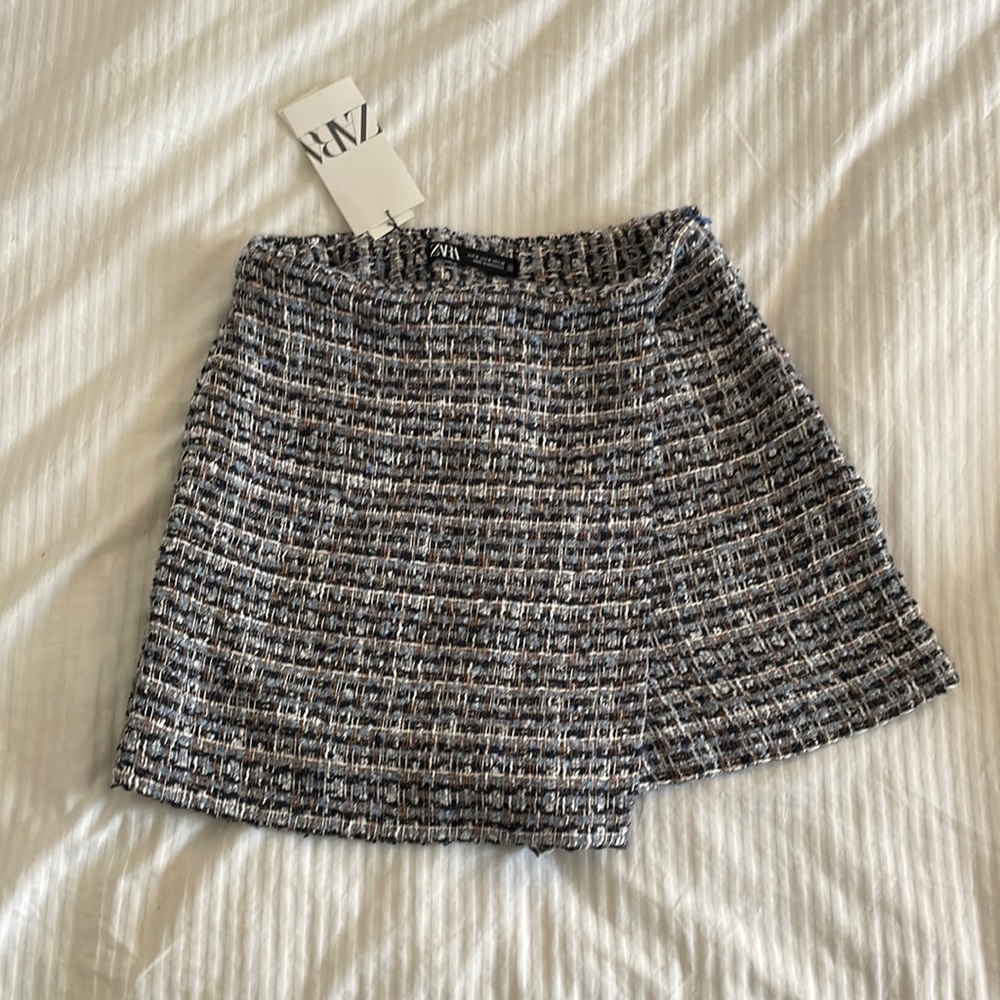 NWT Zara Tweed Skort
